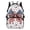 American Flag Bow, variant on Pink Bass Fish Bow School Backpack for Girls Age 8-10 Heavy Duty Lightweight Bookbag with Front Pockets Kids Rucksack Daypack Students Back to School Gifts