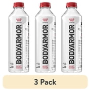 (3 pack) BODYARMOR SportWater Electrolyte Sports Drink Bottle, 1 Liter