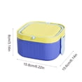 thumbnail image 3 of Plastic Lunch Box Suitable For Microwave Oven Food Grade Square Fresh Keeping Box With Lid For Meal Prep, 3 of 6
