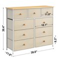 thumbnail image 6 of REAHOME 9 Drawer Steel Frame Bedroom Storage Organizer Dresser, Taupe, 6 of 8