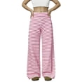 thumbnail image 2 of Elastic Waist Palazzo Pants for Women Loose Casual Wide Leg Trousers, 2 of 5