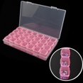 thumbnail image 1 of Titular De Almacenamiento 28 griglie Nail Art Storage Box Case Jewelry Organizer Strumenti per manicure (rosa) Ygjytge Cuidado Belleza, 1 of 3