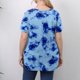 thumbnail image 4 of Gibobby Playera Corte clásico para Mujer Camiseta informal manga corta con cuello redondo y manga corta con estampado talla grande para mujer(Azul,XL), 4 of 5