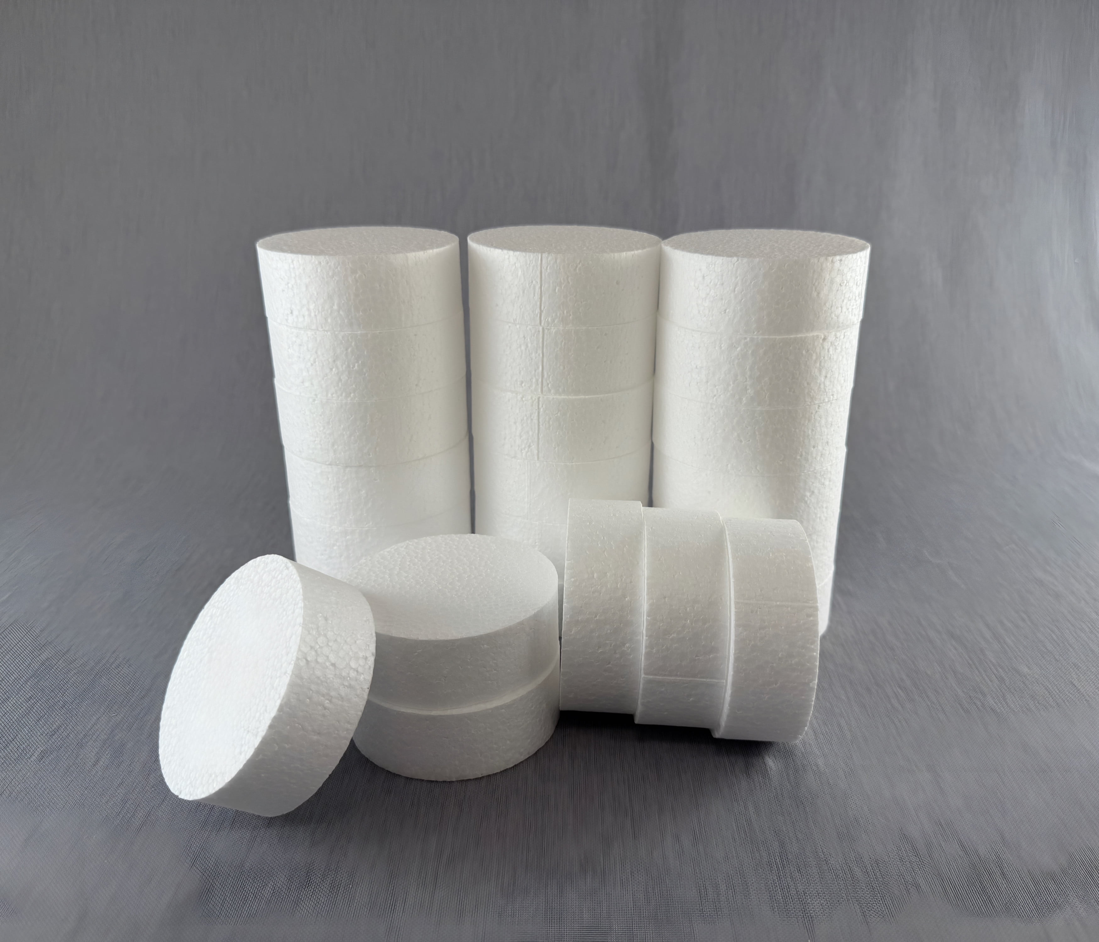 CalCastle Craft EPS Craft Foam Circle Disc - 6 Piece Pack, 8" Diameter