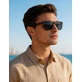 thumbnail image 3 of PUKCLAR Men's polarized sunglasses TR90 Frame UV400 Sport Sunglasses, 3 of 9