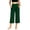 Army Green#44, variant on YOIAVAIOY Women's High Waisted Cropped Wide Leg Yoga Pants Casual Loose Capri Trousers with Pockets Army Green S