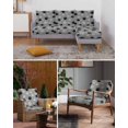 thumbnail image 6 of Pet Paw Printed Couch Cushion Covers Stretch, Washable Sofa Seat Covers Individual Seat Cushion Sofa Slipcovers Modern Black Grey Watercolor Dog Claws Couch Cover Furniture Protector S-2PCS, 6 of 7