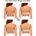 thumbnail image 3 of YANDW Strapless Lightly Padded Full Figured Coverage Bra Clear Back Multiway Invisible Straps Backless Brassiere for Women, 3 of 7