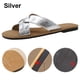 thumbnail image 5 of Sandalias Vestir Zapatos Verano Playa Correa Cruzada Cuero PU Suave para Mujer, 5 of 9