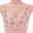 thumbnail image 6 of Aofany Front Snap Bras for Older Women Front Closure Wireless Push Up Bras Full Coverage Wirefree Comfortable Everyday Sleep Bras, 36B/C-46B/C, 6 of 7