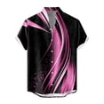 thumbnail image 3 of Men'S Casual Short Sleeved Shirt, Men'S Standing Collar Fashionable Button Up ShirtL, 3 of 4