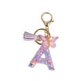 thumbnail image 2 of 2 Llaveros De Resina Con Adornos Para Niñas Y Mujeres, Regalos, Llavero Con Alfabeto Inglés A 2 piezas, 2 of 8