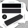 Cardboard Paper Necklace Boxes Rectangle Black 24x5.6x3.55cm for diy ...