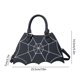 thumbnail image 3 of Bolso bandolera informal de cuero con diseño de murciélagos divertidos de Halloween, bolso de hombro con cadena de PU, 3 of 6