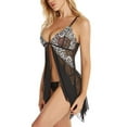 thumbnail image 3 of Mialoley Femmes Sexy Lingerie Costume, Robe de Balançoire avec String G-String, 3 of 5