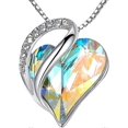 thumbnail image 1 of Heart Choker Necklace Women - Birthstone White Crystal Necklace Aesthetic Necklace, 1 of 3