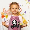 thumbnail image 3 of Boys Girls Kids Halloween Ghostface Apron with Pocket,Horror Spooky Adjustable Child Neck Strap and Bib Funny Aprons Kitchen Toddler Aprons for Cooking Baking, 3 of 4