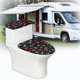 thumbnail image 6 of HELLHERO Dino Trail Print Toilet Bowl Cover 2 Piece Set Durable Easter for Bathroom, Soft, 6 of 8