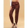 thumbnail image 5 of INSPIRE CHIC Junior's Athleisure Pants Drawstring Elastic Waist Ankle Joggers, 5 of 5