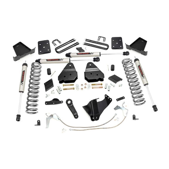 Rough Country 6" Lift Kit (fits) 2015-2016 Super Duty F250 4WD Diesel w/o Overload Springs includes V2 Shocks 55170
