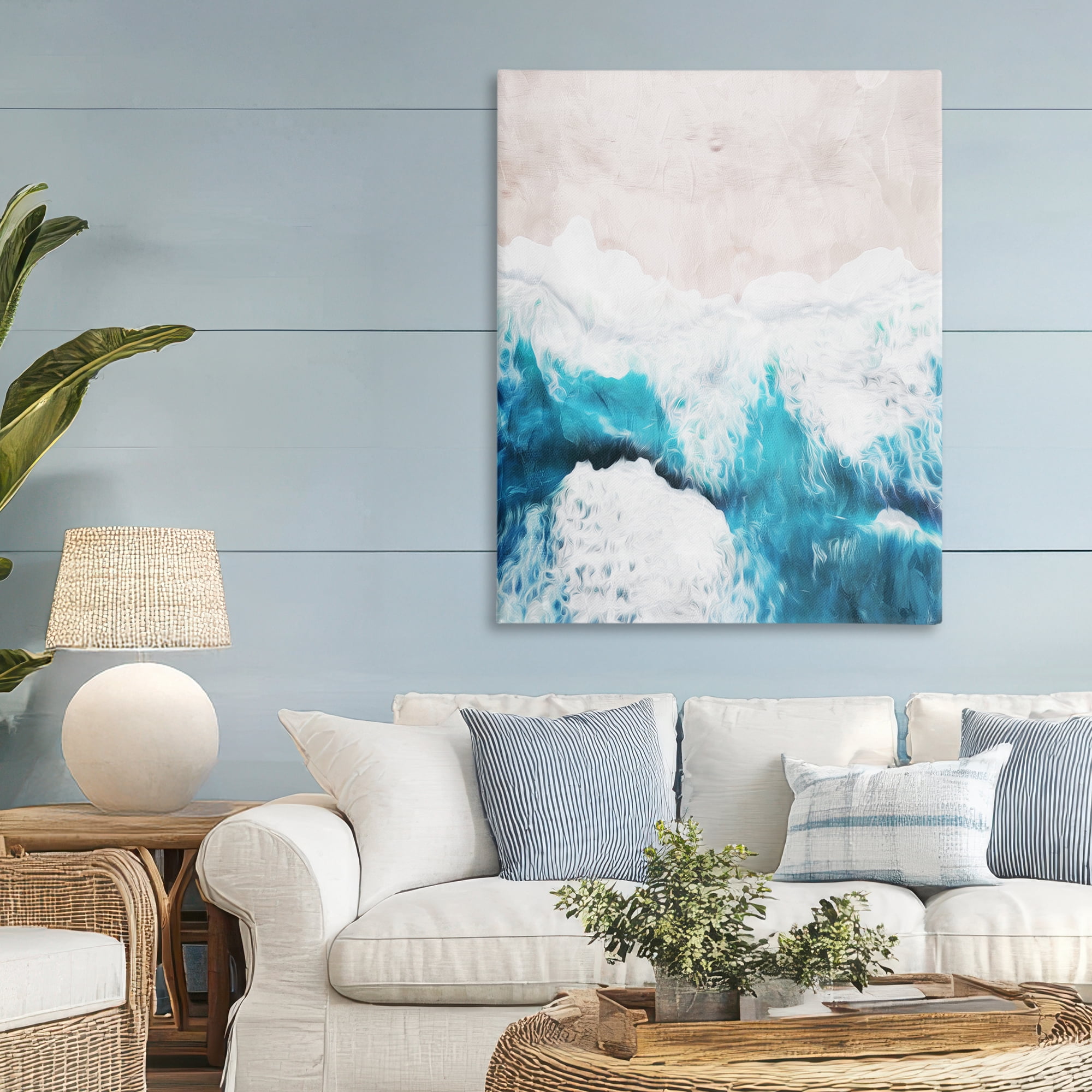 Stupell Industries On The Beach Aerial Canvas Wall Art, design by Milli Villa