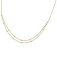 thumbnail image 2 of Auriga Fine Jewelry 14K Yellow Gold Lab Grown Diamond Multi Station Double Strand Necklace for Women (0.508ct, Color- G-H, Clarity- VS1), 2 of 6