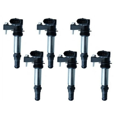 Ignition Coil Kit - Set of 6 - Compatible with 2009 Buick Enclave