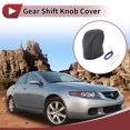 thumbnail image 2 of Unique Bargains 1 Set Gear Shift Knob Cover for Acura TL 2009-2014 Stick Shifting Handle Protector Black Blue Faux Leather, 2 of 6