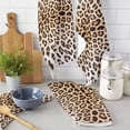 thumbnail image 2 of Leopard Print Texture Fur Kitchen Towels Household Kitchen Tools Accessories Microfiber Wiping Towel Cleaning Cloth, 2 of 7
