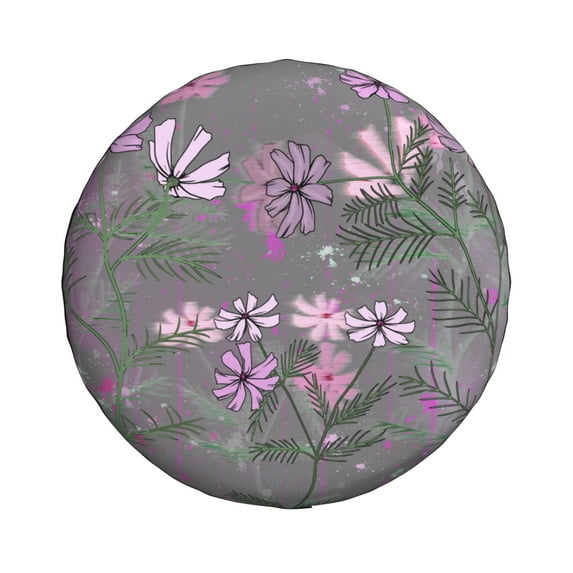 14'' Pastel Cornflower Tire Cover, Universal Spare Wheel Covers, Dust-Proof, Water-Proof, Sun-Proof and Corrosion-Proof