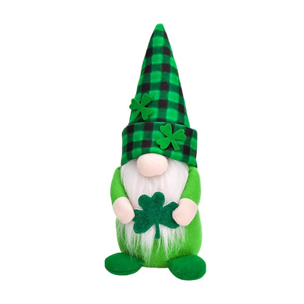 Decoraciones De Gnomos Para El Día De San Patricio Gnomos Verdes Adornos De Mesa Para El Hogar Para El Día De San Patricio Irlandés