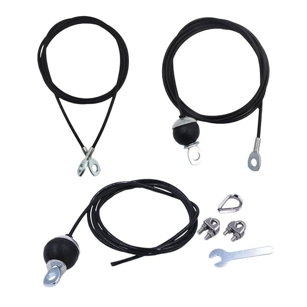 3 piezas 2m 5mm Acero Fitness DIY Polea Cable Bíceps Entrenamiento de fuerza Gimnasio casero DYNWAVEMX Fitness DIY Cable de polea