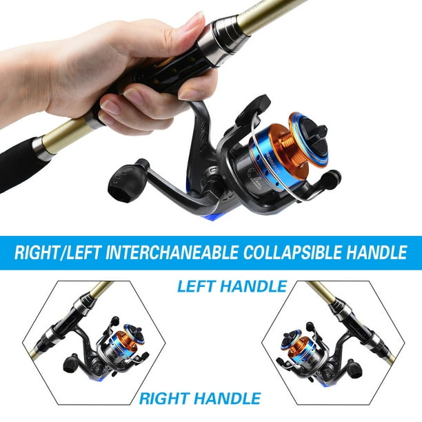 Bingirl Telescopic Fishing Rod Reel Combos Set 1.8m Carbon Fiber Fishing Pole With Full Kits Carrier Bag For Beginner And Youth Travel Saltwater Fresh