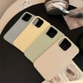 thumbnail image 5 of ins solid color simple iphone16pro max suitable for 15 apple phone case 14 advanced silicone 13 anti-fall 12, 5 of 16