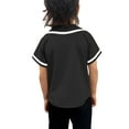 thumbnail image 3 of Lappel Kids Baseball Button Down Jersey League Sports Team Uniforms Size 12 Month to 10 Years Short Sleeve Athletic Sports Tee Shirts Made in USA, 3 of 4