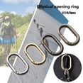 thumbnail image 5 of 1/2/4/5pcs Zinc Alloy Plated Accessories Camping Hiking Outdoor Carabiner Handbags Clips Spring Oval Rings Bag Belt Buckles GOLD 1PC, 5 of 8