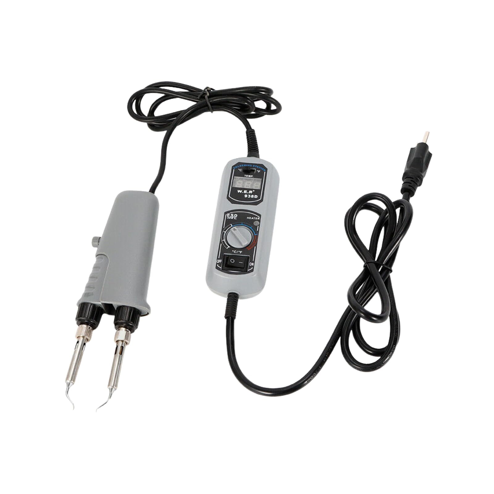 Portable WEP 938D Mini Hot  Station LED Display Digital Desoldering Hot  Mini Soldering Iron Station Tool for BGA SMD Repair 200~480°C