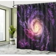 thumbnail image 5 of Ambesonne Galaxy Shower Curtain, Cloudy Space Cosmos, 69"Wx70"L, Black Purple, 5 of 5