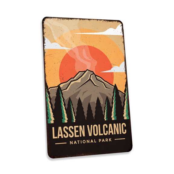Lassen Volcanic National Park Sign Vintage Looking Decorative Signs Home Décor Gift 8x12 Gloss 208120086027