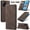 Coffee, variant on ETFAST Leather Wallet With Card Holder Zipper Phone Case For OPPO F19 F19S High Quality Leather Phone Case