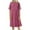 Hot Pink, variant on Uaswgudfs Women's Polka Dot Short Sleeve Midi Dress - Summer Casual A-Line with Lightweight Fabric & Relaxed Fit Hot Pink 3XL