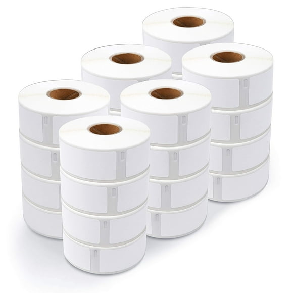 Aegis Adhesives - 1-1/8" X 3-1/2" Replacement for DYMO 30252 (24 Rolls/8400 Labels) Direct Thermal Address Barcode Labels - Compatible with