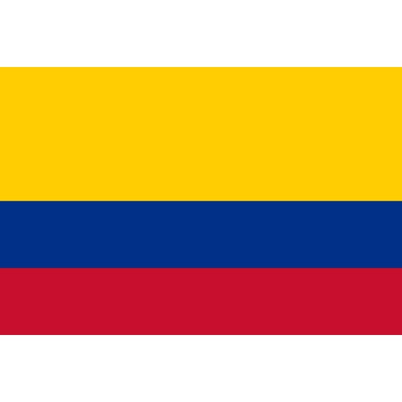Colombia Flag Decal Sticker - 6 inches wide