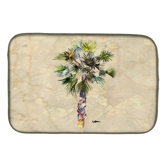 Palm Tree Dish Drying Mat