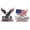 A+B, variant on USA Faith, Family & Freedom Metal Emblem, 3D American Eagle Flag Pattern Car Emblem for Truck SUV RV Vehicle Tailgate (2 PCS)