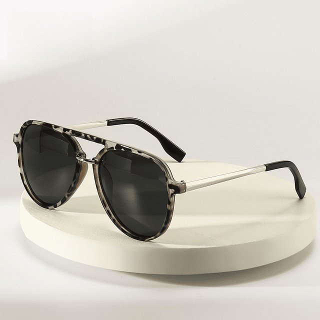Gafas de sol polarizadas de moda para hombres y mujeres, gafas de sol anti-ultravioleta para exteriores, gafas de sol de doble haz de moda