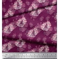 thumbnail image 3 of Soimoi Pink Poly Georgette Fabric Cage & Roses Floral Decor Fabric Printed Yard 52 Inch Wide, 3 of 3