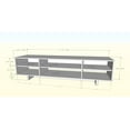 thumbnail image 6 of Nexera Helix 72-inch TV Stand, Truffle and Charcoal Grey, 6 of 6
