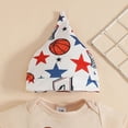 thumbnail image 6 of CAUYDY Newborn Boys Outfits Sets 0-18 Months Baby Clothes Sets Romper Top Elastic Pants with Hats 3PCS Fall Layette Set Fall (Sizes 6-12 Months,Beige), 6 of 9