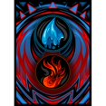 thumbnail image 1 of Fundas para cartas Realm Guard 106 unidades, textura mate azul y rojo, 1 of 5